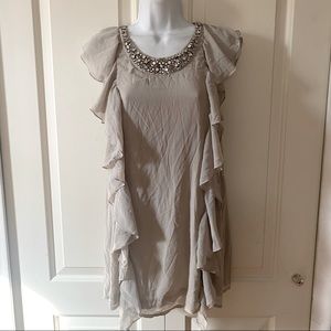 H&M Rhinestone Accent Flapper Shift Mini Dress 2